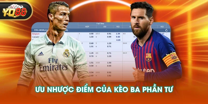 Ưu nhược điểm của kèo ba phần tư Ưu nhược điểm của kèo ba phần tư